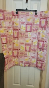 Handmade By Mary Cavin 4 Piece Set. Heavy & Light Blanket, Burprag And Baby Bib - Picture 1 of 14