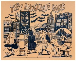 Jim Pollock 2022 Trey Anastasio Band Chicago Theatre Pumpkin Edition - Picture 1 of 3