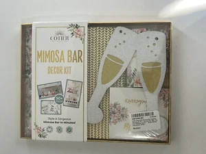Elegante Kit Decoraciones Bar Cotier Mimosa 90+ Piezas Set. Barra Mimosa en minutos - Imagen 1 de 9