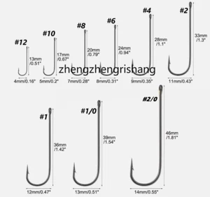 100x Aberdeen Hooks Long Shank Light Wire Fishing Hook Live Bait Hook Freshwater - Picture 1 of 33