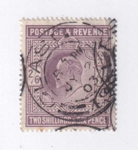 MATT'S STAMPS SCOTT GREAT BRITAIN #139a EDWARD VII 2-SHILLING 6-P., USED CV$200 - Picture 1 of 3