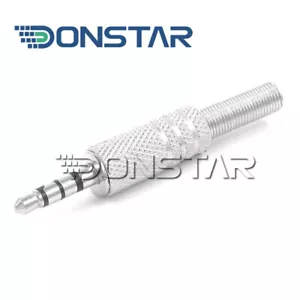 Connettore jack stereo 3,5 mm 4 poli metallo Donstar per saldatura - Foto 1 di 1