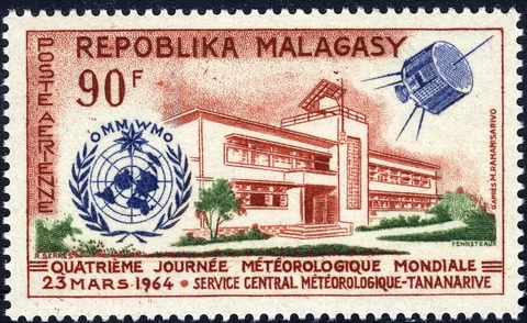 Madagascar 1963 Meteorological Center Satellite MNH (SC# C78) Cover