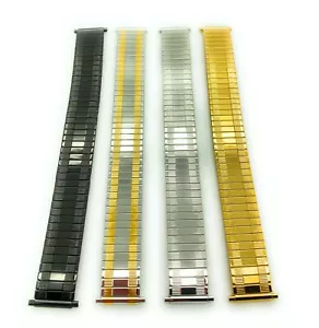 Uhrenarmband 18 mm 20 mm 22 mm Silber Gold Edelstahl Stretch Erweiterung ST3 - Bild 1 von 17