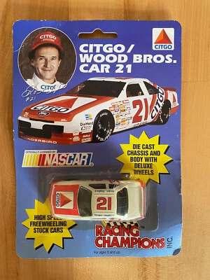 1993 Citgo Ford #21 Wood Bros. Morgan Shepherd Nascar 1:64 Racing Champions - Image 1 of 2