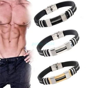 Titanium Wristband Lympunclog Apus Ion Therapeutic Bracelet Improved Blood Flow - Picture 1 of 16