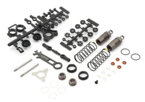 Kyosho OPTIMA MID Parts FRONT DAMPER SHOCKS *Gun Metal* #OTW151 - Picture 1 of 6