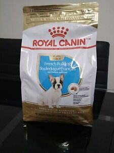 Royal Canin French Bulldog Puppy Breed Specific Dry Dog Food 3 pounds. Bag