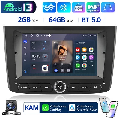 Carplay Für Alfa Romeo Mito 2008-2019 Autoradio GPS WIFI BT DAB+ SWC 2+64GB +KAM