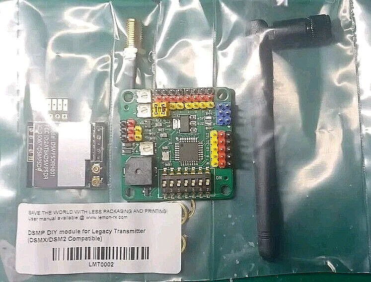 SPEKTRUM NEW for 2025 - BUNDLE of Lemon Rx ® DSMP DIY MODULE and GTS encoder for Retro Tx