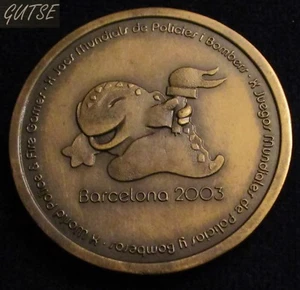 *GUTSE* MEDALLA, X JUEGOS MUNDIALES DE POLICIAS Y BOMBEROS, BARCELONA 2003 - Imagen 1 de 2