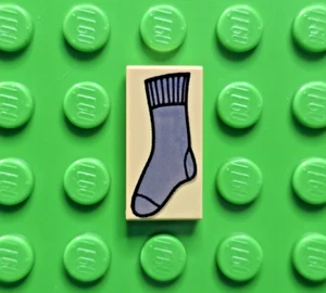 LEGO Harry Potter Tile HP Decorated 1x2 Sock Pattern 3069pb0132 sets 4736 4840 - Picture 1 of 1