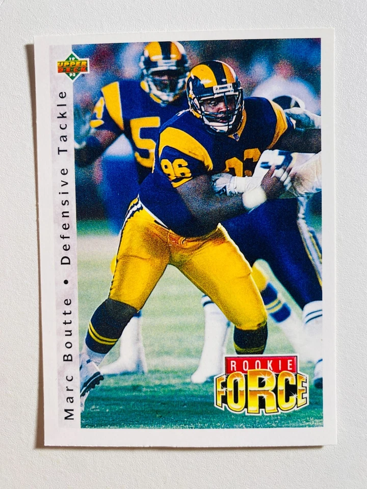 1992 UPPER DECK #403 MARC BOUTTE ROOKIE NM-MT NFL FOOTBALL CARD - Image 1 of 1
