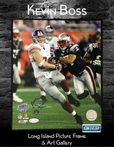 Kevin Boss New York Giants Football Signed Sports PHOTO STEINER - Picture 1 of 5