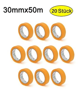 20x Goldband // 30mm x 50m // Soft Tape Abdeckband Washi Tape // Markenqualität - Bild 1 von 11