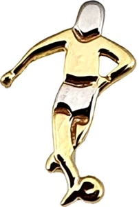 Herrenohrring Football Gold 333 Player Em World Cup Studs Earring Yellow - Picture 1 of 3