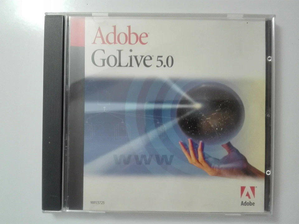 Adobe GoLive 5.0 editor HTML vintage anno 2000 CD originale multilingua - Immagine 1 di 3
