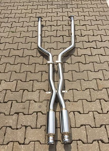 BMW M3 E90 E92 Kat-Ersatzrohre Edelstahl Sport Auspuff Rennauspuff X-Pipe - Bild 1 von 1