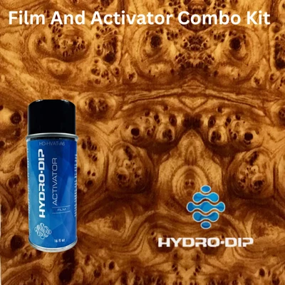 Kit combinado activador de película Hydro Dip HD-W639 madera de burlwood rubio miel Foto 1 de 4