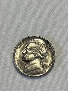 1966 Jefferson Nickel Coin Uncirculated Full Steps No Mint Mark - Picture 1 of 5