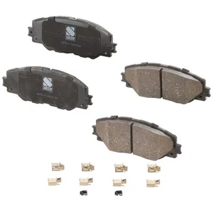 Front Ceramic Brake Pad Set For 2006-2018 Toyota RAV4 296mm Front Disc - Picture 1 of 6