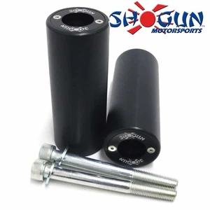 SUZUKI SV650 2003-2011 SHOGUN P2A CUADRO DESLIZADORES SIN CORTE NEGRO - Imagen 1 de 1