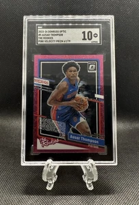 2023-24 Donruss Optic #9 Ausar Thompson # /79 PINK VELOCITY The Rookies SGC 10 - Picture 1 of 2