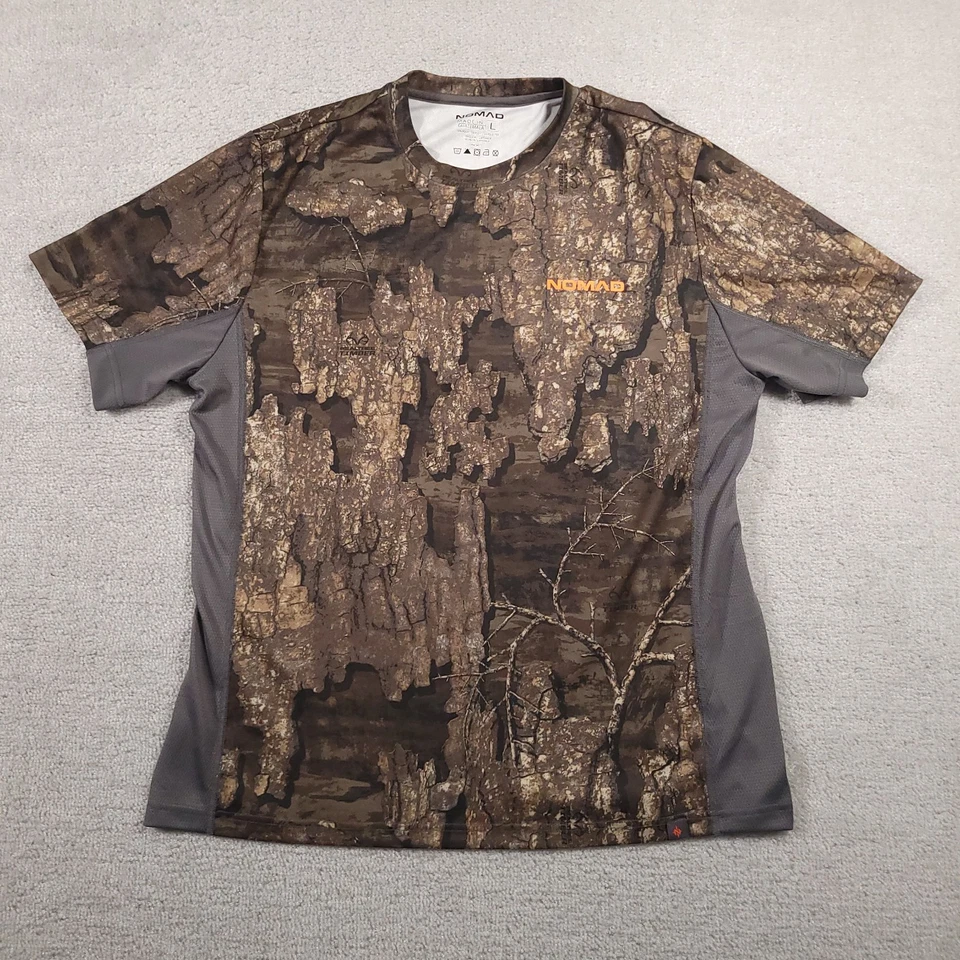 Nomad Camo T-Shirt Mens Large Real Tree Timber Breathable Outdoor - Image 1 of 4