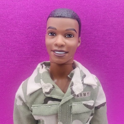 AA Ken Doll - Steven Doll Military Ken OOAK Redressed, Military Outfit Has Flaws - Image 1 of 4