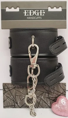 Edge Handcuffs Wrist Cuffs Bondage Restraint Padded Adjustable By Sportsheets  - Image 1 of 4