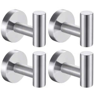 Bath Towel Hooks- SUS 304 Stainless Steel Robe Hook Holder Heavy Duty Coat Hook - Picture 1 of 6