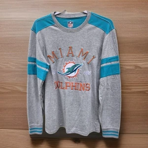 Camisa Miami Dolphins "1966" Gris Aqua Naranja Bordada Para Hombre M LS G-III Ropa - Imagen 1 de 13