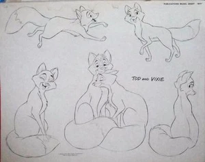 Tod und Vixie "Publikationen Modellbogen" 1971 - Bild 1 von 1