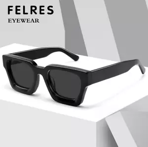Lo último Marco Grueso Gafas de Sol Cuadradas Hombres Mujeres Clásicas Al aire libre Gafas de Sombra UV400 - Imagen 1 de 45