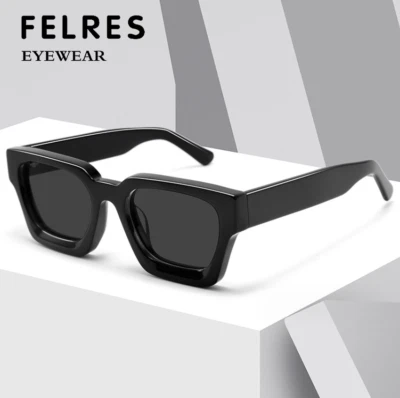 Hombres Mujeres Marco Grueso Cuadrado Gafas de Sol Clásicas Exterior Sombra Gafas UV400 Foto 1 de 4