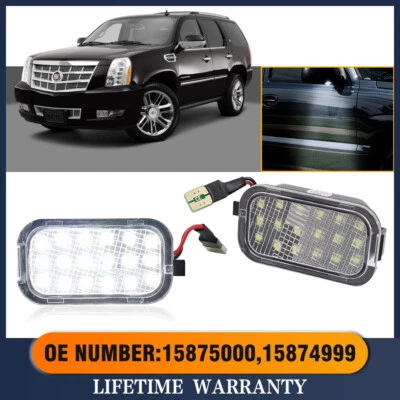 Luces LED de charco de espejo retrovisor lateral para Chevrolet Tahoe LS 2007-2014/híbrido/LT/LTZ EE. UU. Foto 1 de 4
