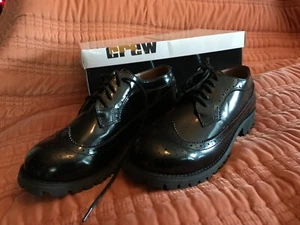 Chelsea Crew Mars Black Wingtip Brogues Oxford 39 Brandneu - Bild 1 von 5