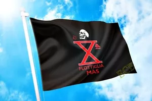 Drapeau X Flottiglia Mas - Decima Mas - Marine Royale Italienne - Neuf - Zdjęcie 1 z 2