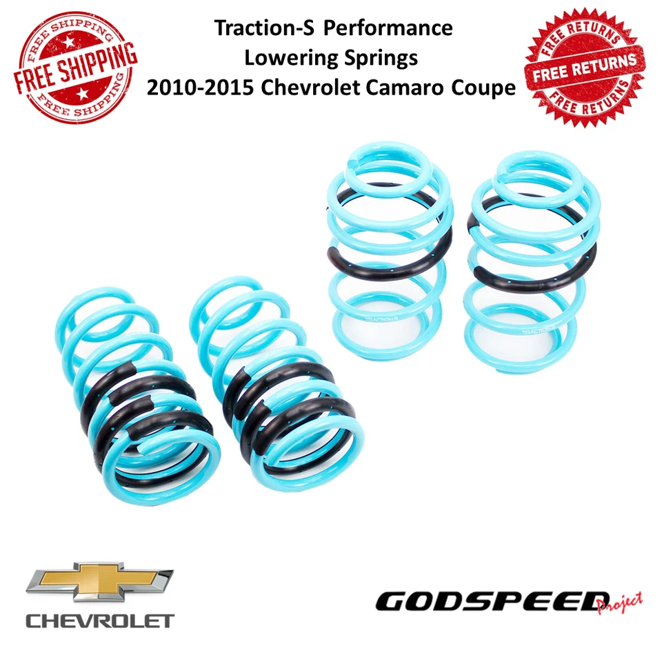 Muelles reductores Godspeed Traction-S Performance para Chevrolet Camaro 2010-2015 Foto 1 de 4