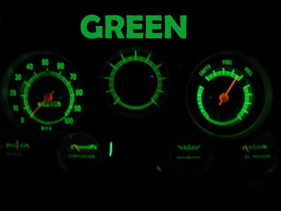 Cuadro de instrumentos LED verde para Chevy 67 72 C/K Truck C10 - C30 Foto 1 de 3