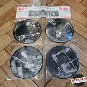 the beatles interview picture disc collection 7" 4 x picture vinyl record VG - Picture 1 of 7