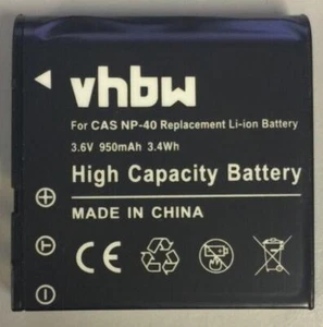Replacement Battery for Casio NP-40, NP-40DCA, NP-40DBA, Exilim Zoom 950mAh - Picture 1 of 3