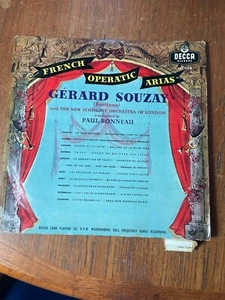 1959 Gerard Souzay French Operatic Arias LP Vinyl RARE UK Import - Picture 1 of 6
