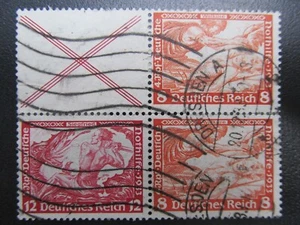 DR-ZD Nr. W51+W55, 1934, Nothilfe, gestempelt, Block, Mi 110€ *KE172* - Bild 1 von 5