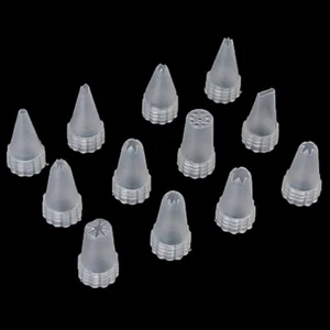 12Pcs/Set Plastic Icing Piping Cream Confectionery  Nozzle Tips Cake Decor To~ ~ - Picture 1 of 11