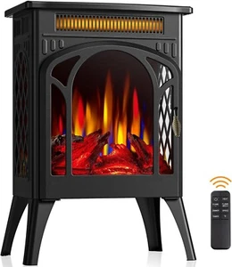 Electric Portable Space Heater Black w/Remote Control New - Picture 1 of 22