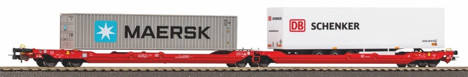 PIKO 24619 Double Pocket Car DB Ep VI Free Märklin Axles New 1:87 - Image 1 of 1