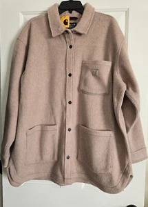 Carhartt Damen Hemdjacke Größe XX-LARGE Flanell Shacket Druckknopfleiste - Bild 1 von 9