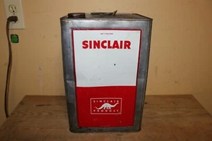 Letrero de lata de aceite de motor vintage Sinclair de 5 galones de metal BONITO ESTADO - Imagen 1 de 8