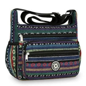 Large Capacity Oxford Bag Embroidery Weave Shoulder Bag - Picture 1 of 10